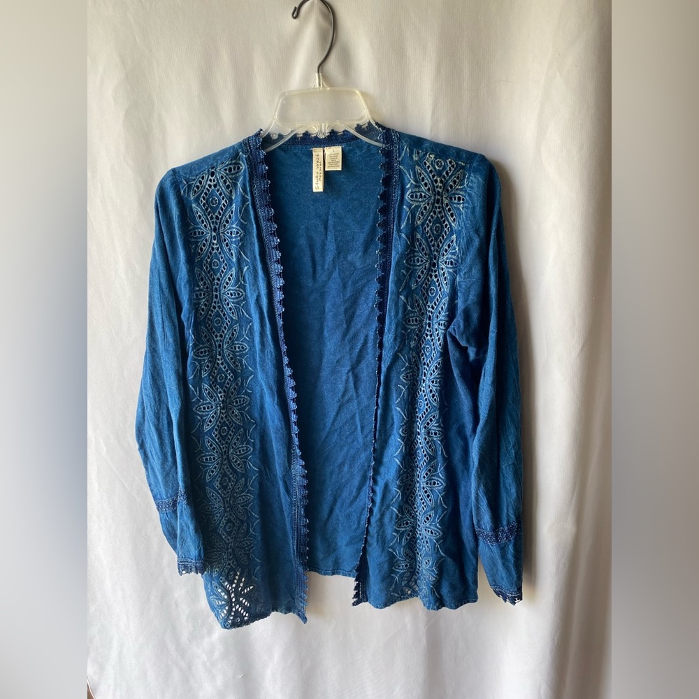 Studio West Apparel Lightweight Denim Shirt Jacket Spring Beautiful